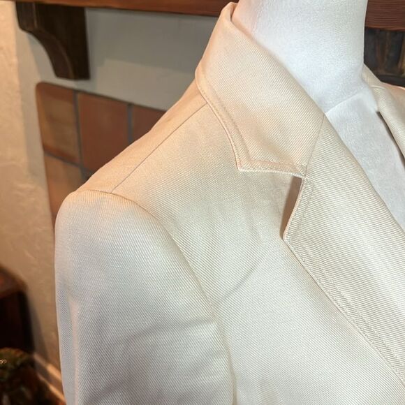 MaxMara Boemia Linen/Twill Pantsuit, Ivory, size 10 - Picture 5 of 16